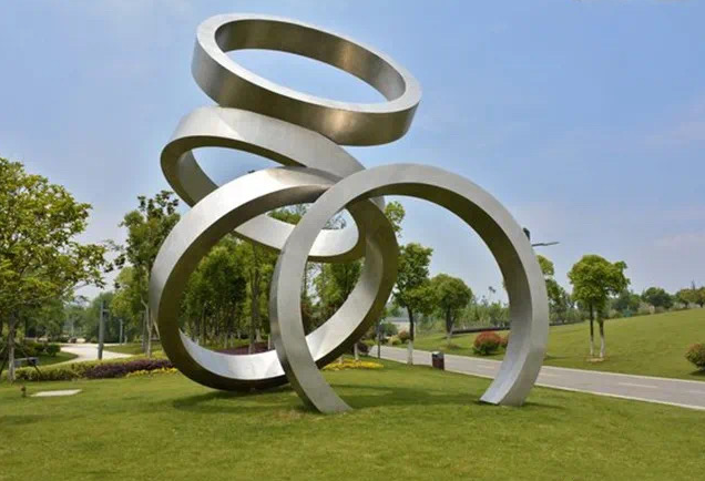 【小區園林景觀不銹鋼雕塑小品‖公園不銹鋼抽象雕塑定制廠家】價格_